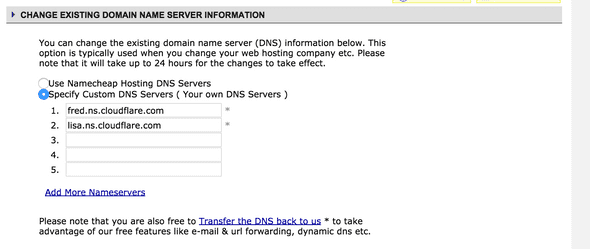 namecheap dns