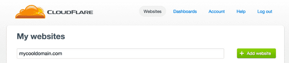 cloudflare add domain